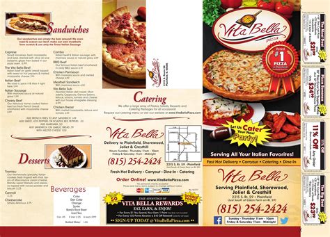 Vita bella pizza - Dad's original dough recipe, 10" pan pizza with your choice of topping (1.50 per ingredient). Allow 40-45 min. for preparation. $ 18.95